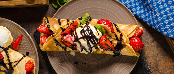 Strawberry & Nutella Crepe 