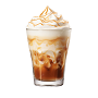 Iced Caramel Latte & Whipped Cream 