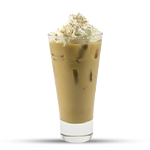 Iced Hazelnut Latte & Whipped Cream 